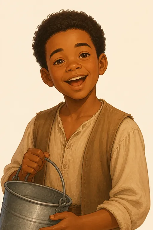 Jim: character portrait from The Adventures of Tom Sawyer (Mark Twain)