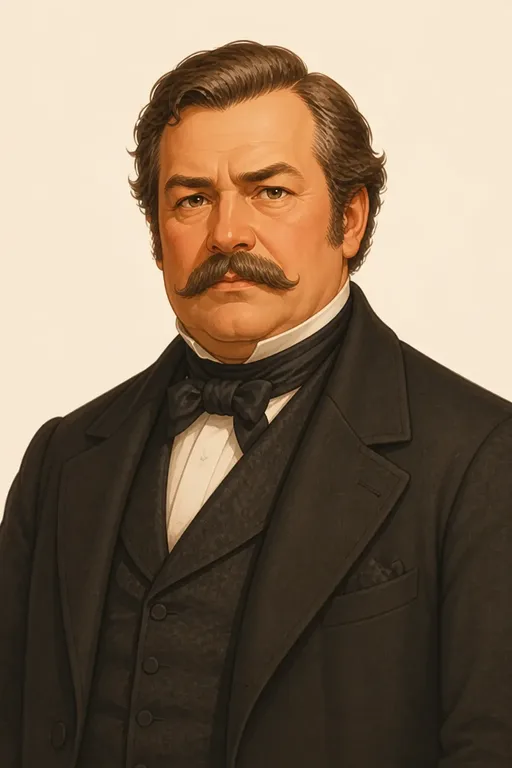 Judge Thatcher: character portrait from The Adventures of Tom Sawyer (Mark Twain)