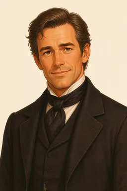 Portrait of the Widow Douglas from The Adventures of Tom Sawyer, Complete