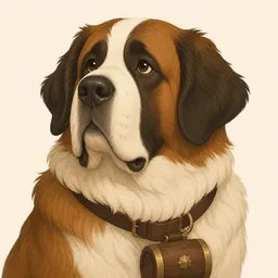 Portrait of Elmo from The call of the wild