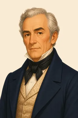 Portrait of Noirtier de Villefort from The Count of Monte Cristo