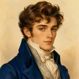 Portrait of Albert de Morcerf from The Count of Monte Cristo