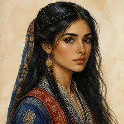 Portrait of Haydée from The Count of Monte Cristo