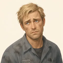 Portrait of George Wilson from The Great Gatsby