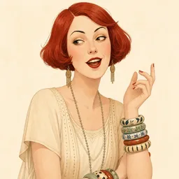 Portrait of Catherine from The Great Gatsby