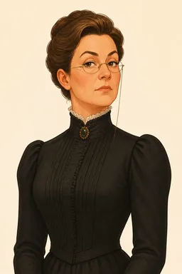 Portrait of Miss Prism from The Importance of Being Earnest: A Trivial Comedy for Serious People