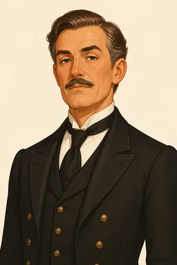 Portrait of Merriman from The Importance of Being Earnest: A Trivial Comedy for Serious People