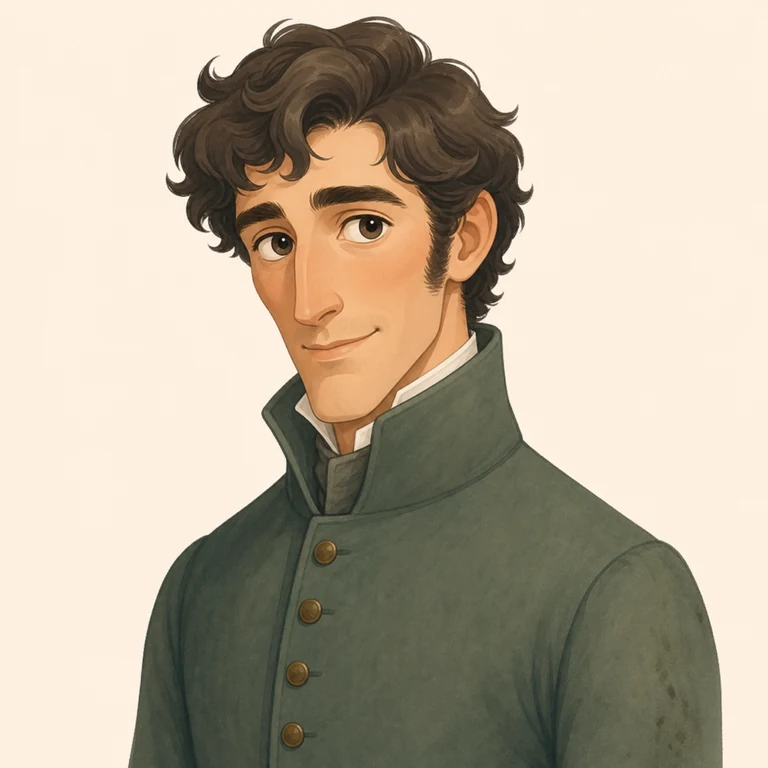 Mr. Jingle: character portrait from The Pickwick Papers (Dickens, Charles)