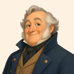Portrait of Mr. Wardle from The Pickwick Papers