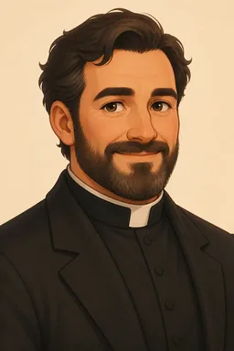 Portrait of Father Peter Ryan from The Snake's Pass