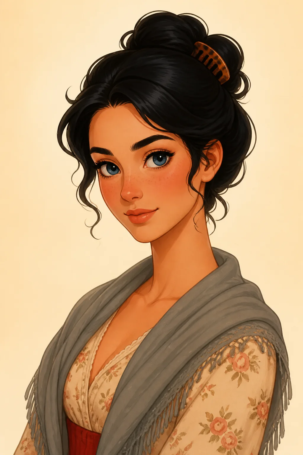 Norah Joyce: character portrait from The Snake's Pass (Stoker, Bram)