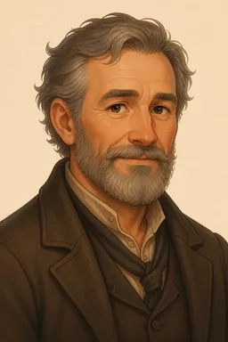 Portrait of Daniel Moriarty from The Snake's Pass