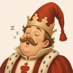Portrait of Red King from Through the Looking-Glass