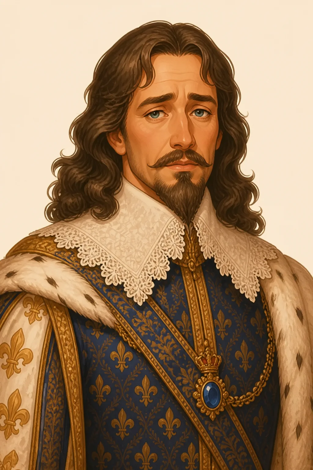 Charles I: character portrait from Twenty years after (Dumas, Alexandre; Maquet, Auguste)