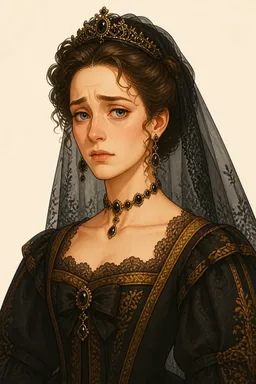 Portrait of Henrietta from Twenty years after