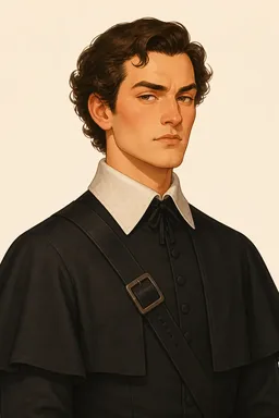 Portrait of Mordaunt from Twenty years after
