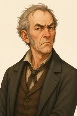 Portrait of Joseph from Wuthering Heights