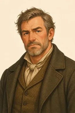 Portrait of Mr. Earnshaw from Wuthering Heights