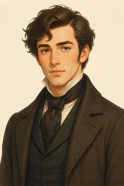 Portrait of Mr. Lockwood from Wuthering Heights