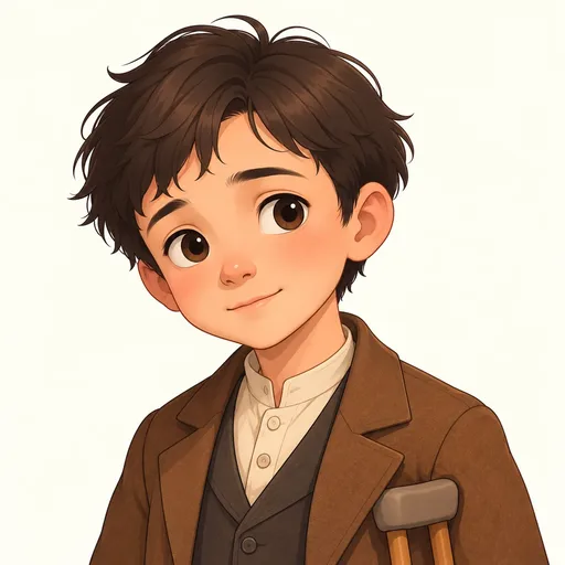 Tiny Tim: character portrait from A Christmas Carol (Charles Dickens)