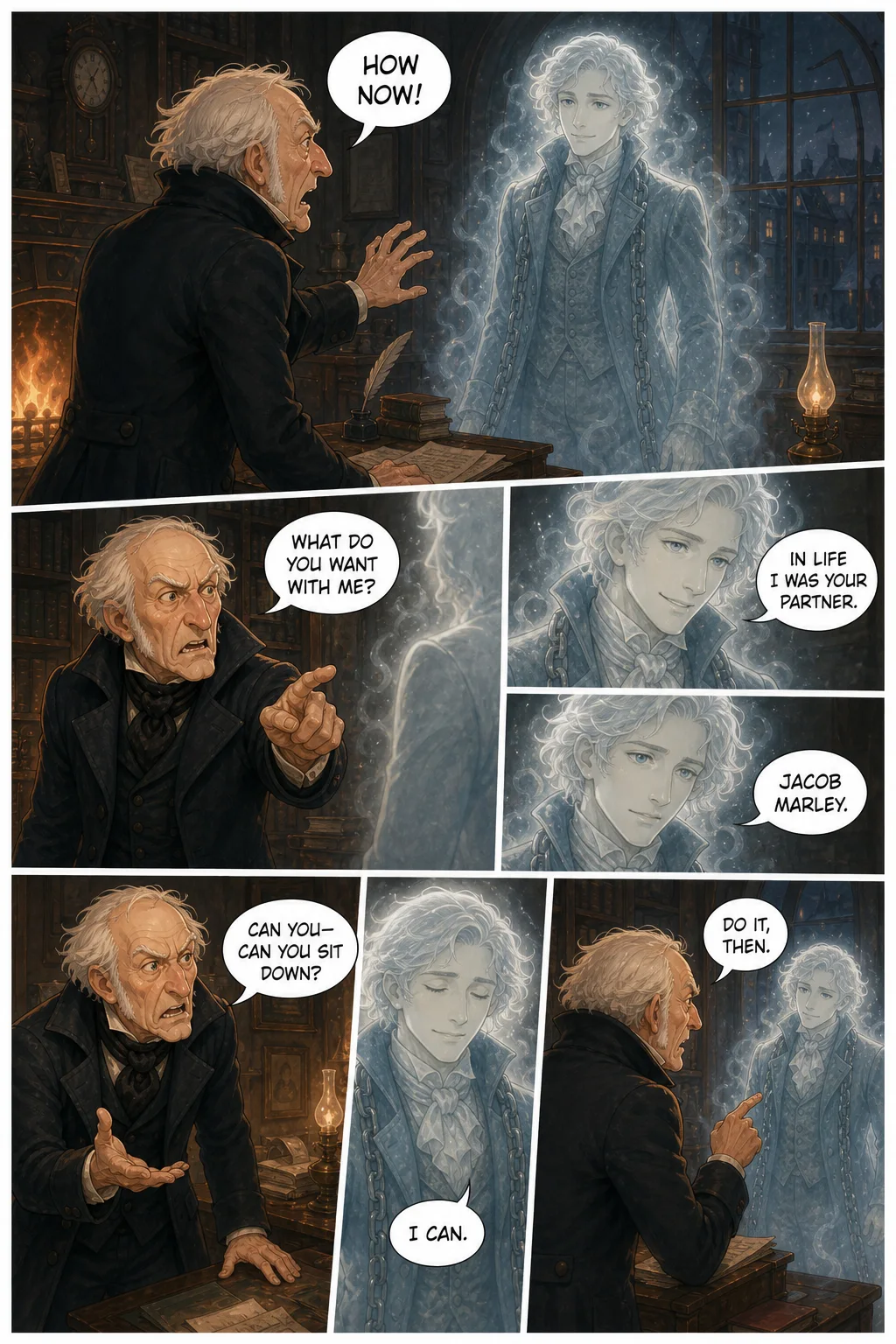 A Christmas Carol, illustrated page 12: [object Object]