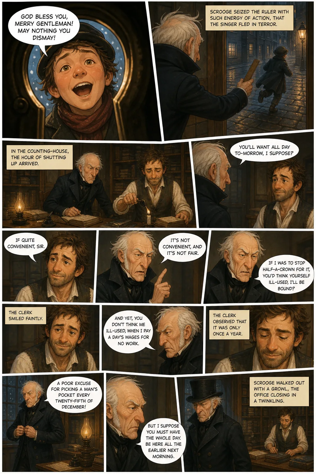 A Christmas Carol, illustrated page 7: [object Object]