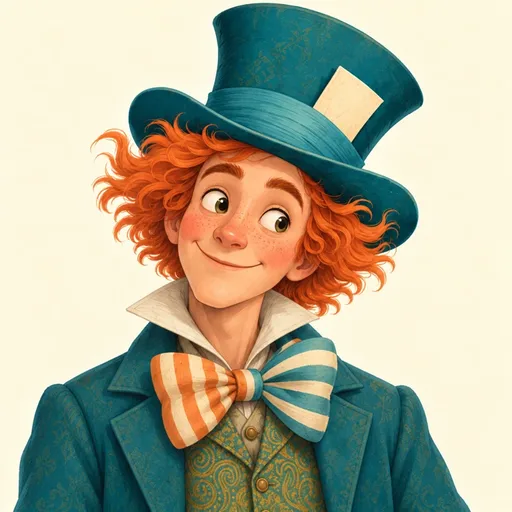 Mad Hatter: character portrait from Alice's Adventures in Wonderland (Lewis Carroll)