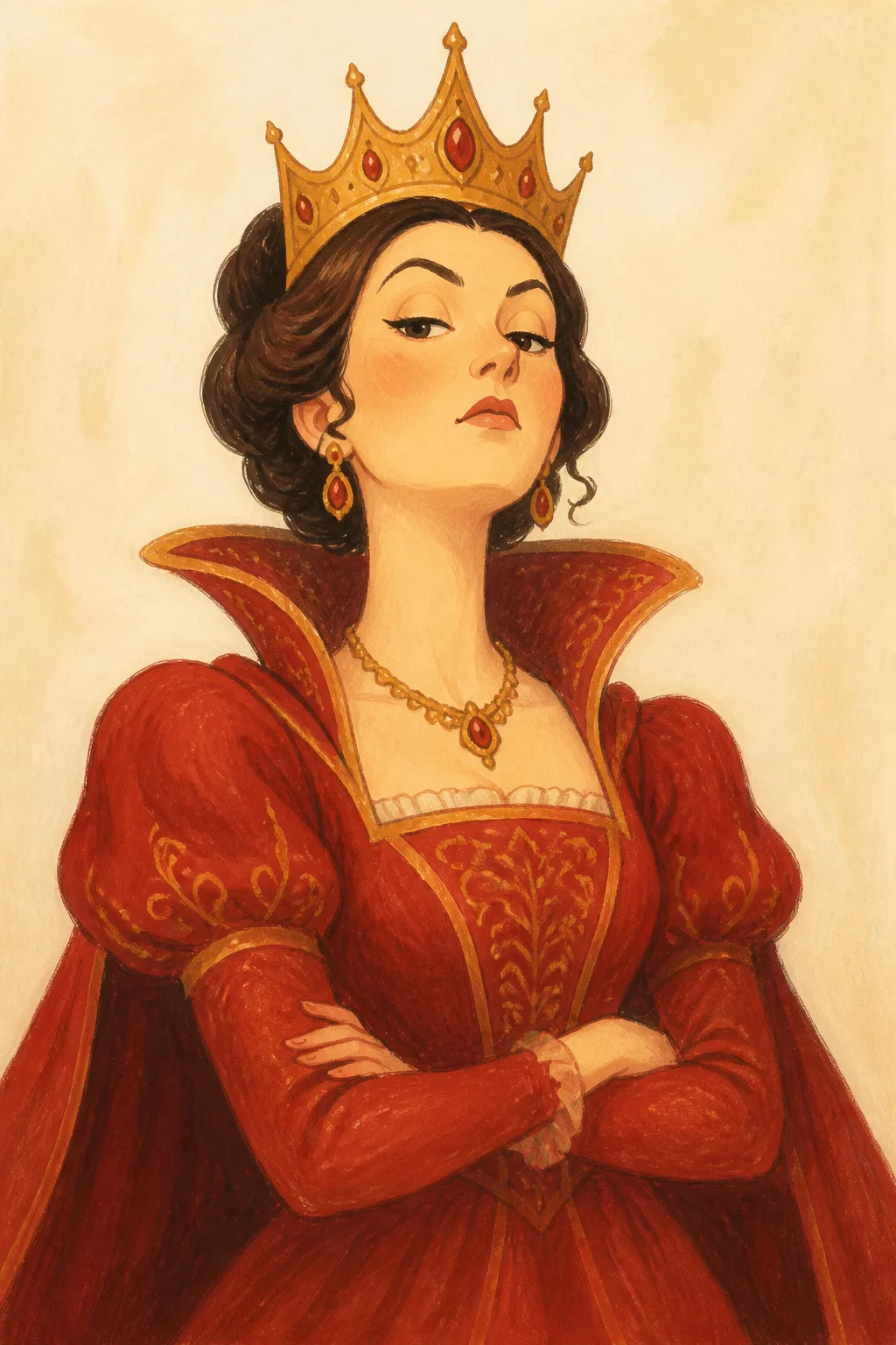 Portrait of Queen of Hearts