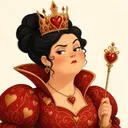Portrait of Queen of Hearts