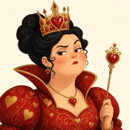Portrait of Queen of Hearts