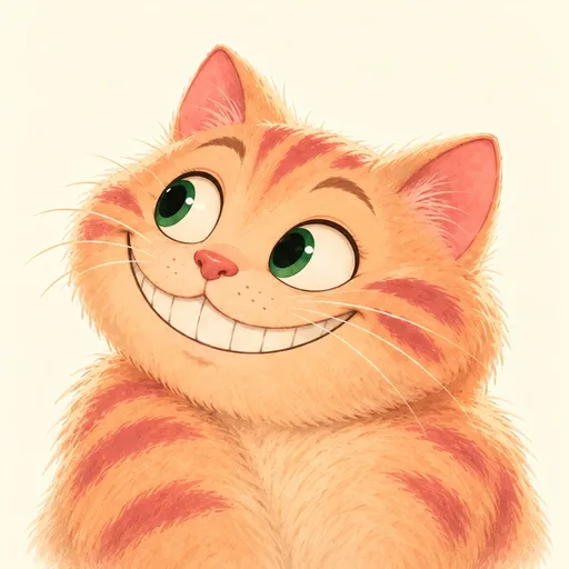Cheshire Cat: character portrait from Alice's Adventures in Wonderland (Lewis Carroll)