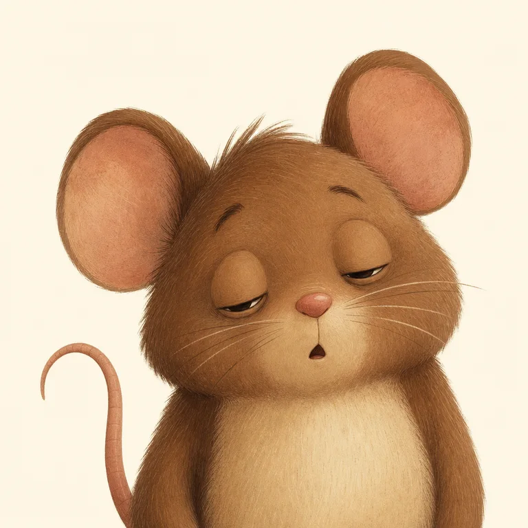 Dormouse: character portrait from Alice's Adventures in Wonderland (Lewis Carroll)