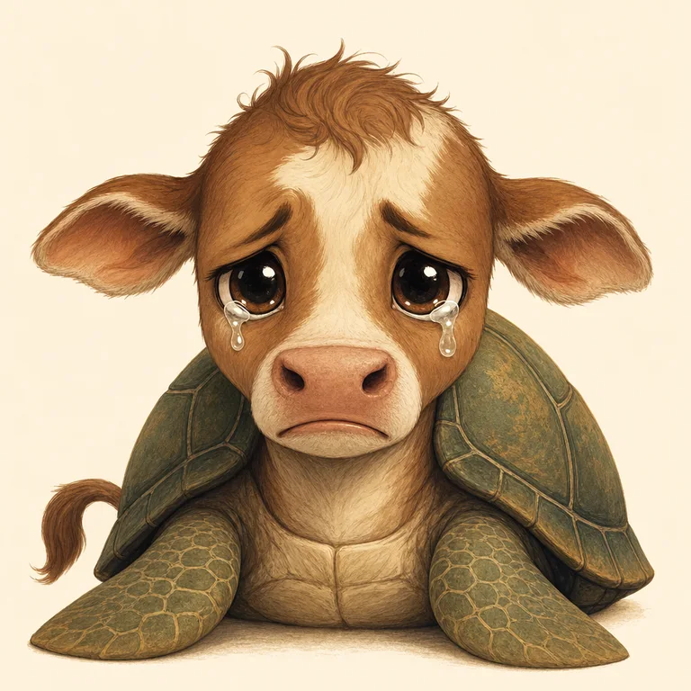 Mock Turtle: character portrait from Alice's Adventures in Wonderland (Lewis Carroll)
