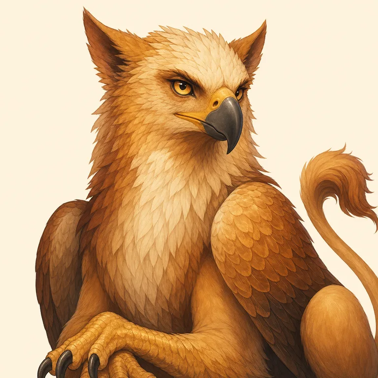 Gryphon: character portrait from Alice's Adventures in Wonderland (Lewis Carroll)