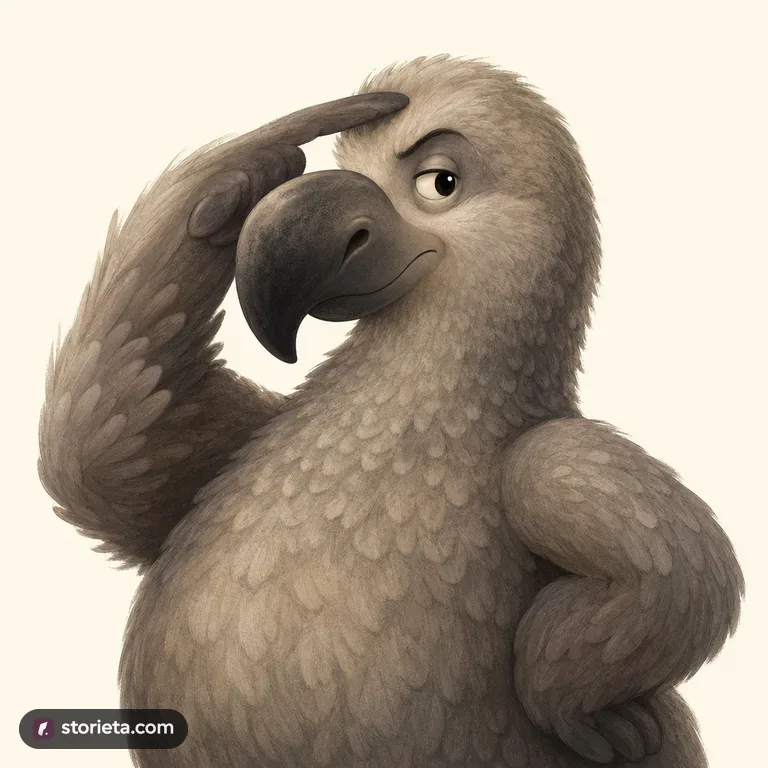 Dodo: character portrait from Alice's Adventures in Wonderland (Lewis Carroll)