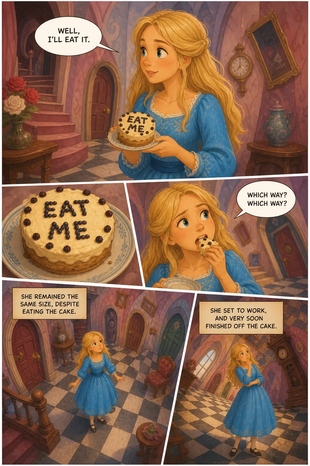 Alice's Adventures in Wonderland, illustrated page 8: [object Object]
