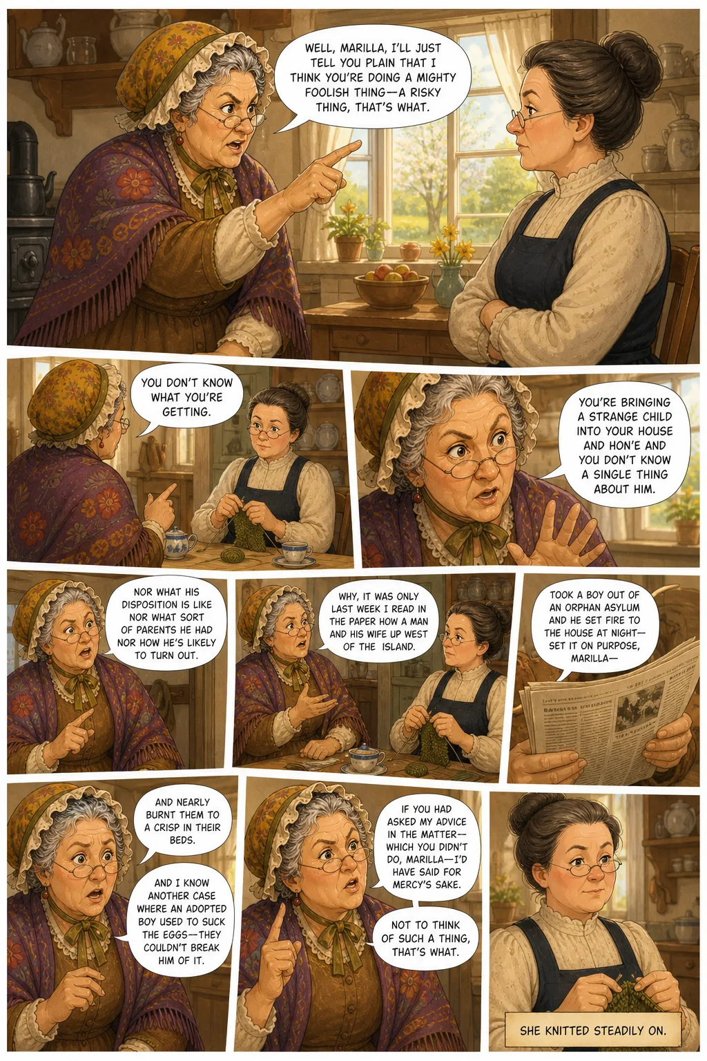 Anne of Green Gables, illustrated page 11: [object Object]