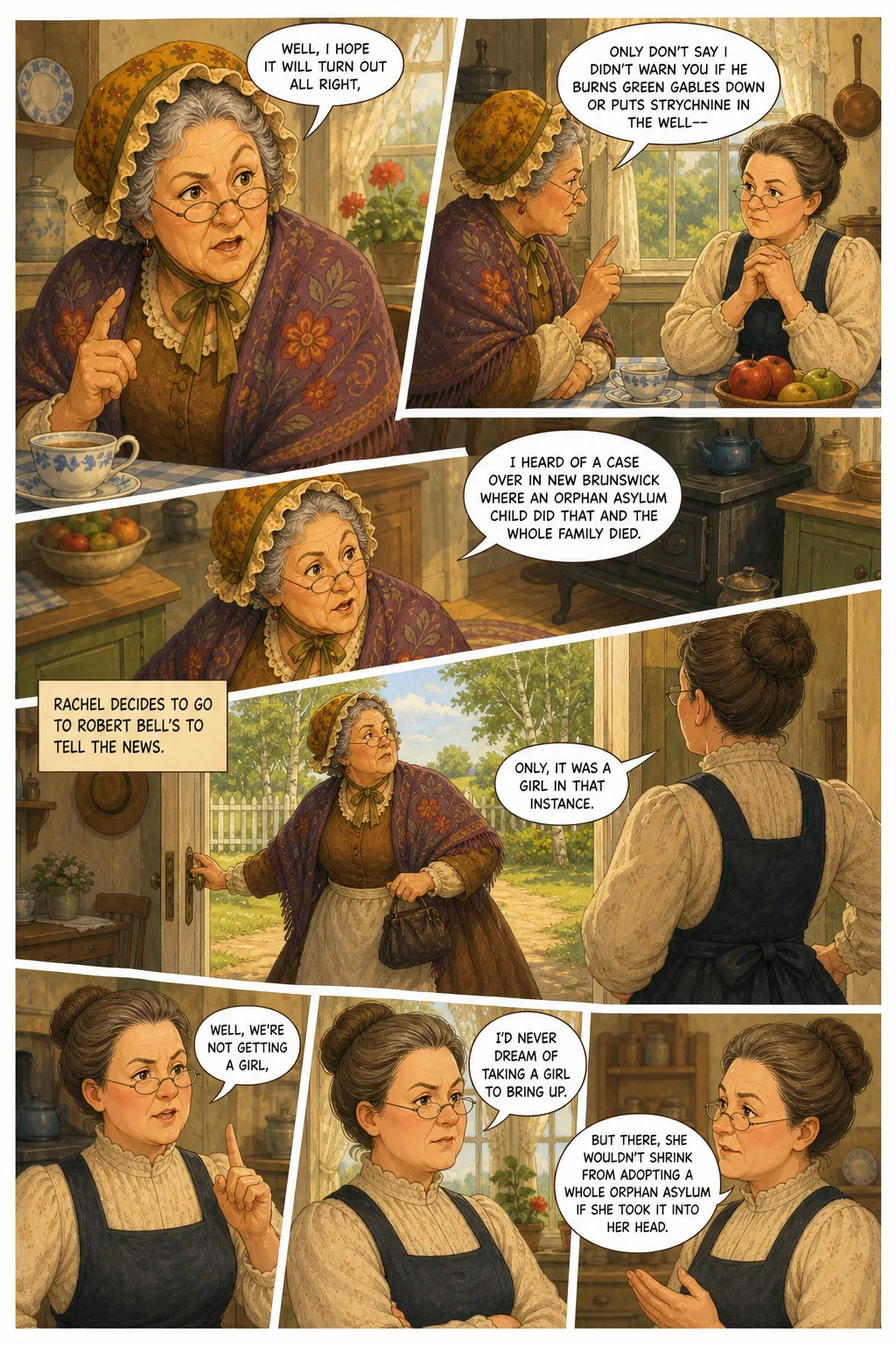 Anne of Green Gables, illustrated page 13: [object Object]