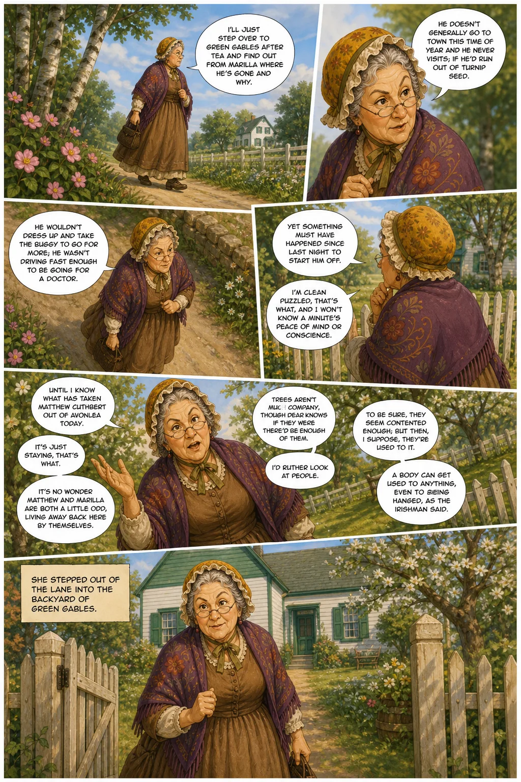Anne of Green Gables, illustrated page 4: [object Object]