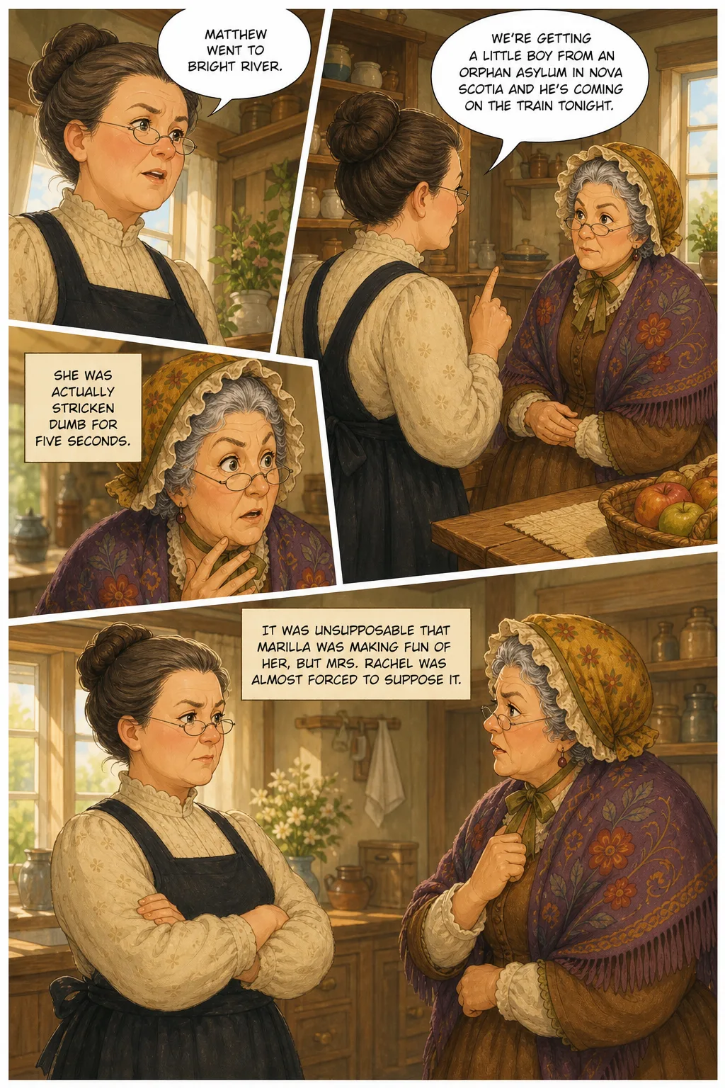 Anne of Green Gables, illustrated page 8: [object Object]