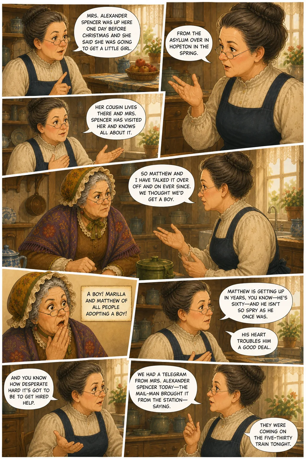 Anne of Green Gables, illustrated page 10: [object Object]