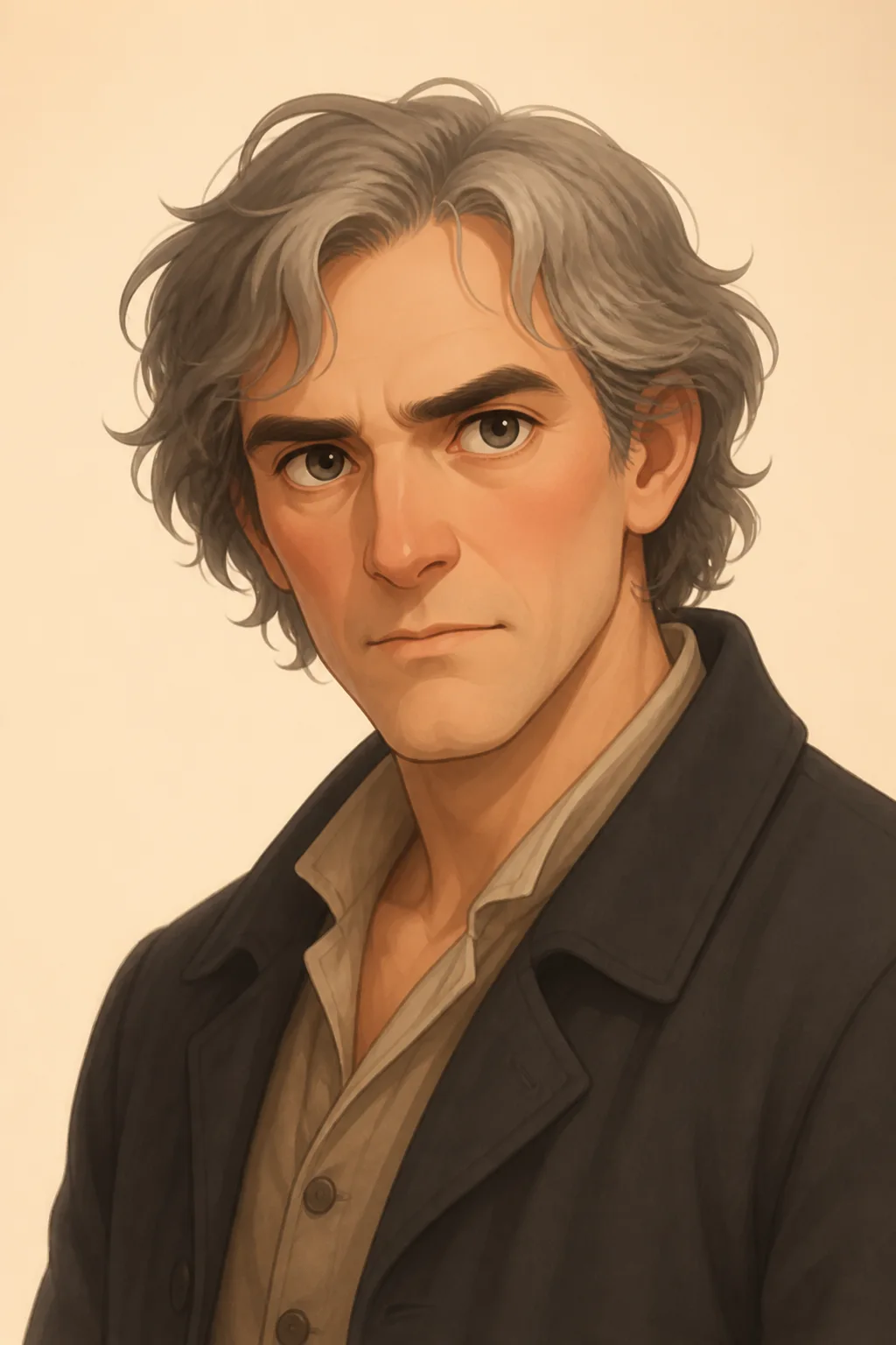 Renfield: character portrait from Dracula (Bram Stoker)