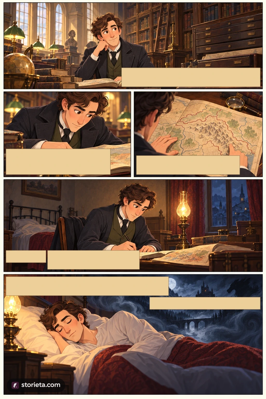 Dracula, illustrated page 3: Having some time at my disposal when in London, I had visited the British Museum…