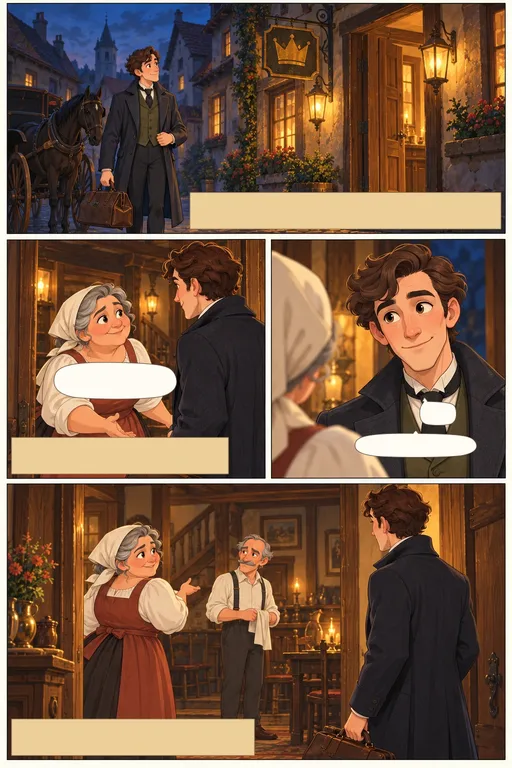 Dracula, illustrated page 7: It was on the dark side of twilight when we got to Bistritz, which is a very interesting old place.