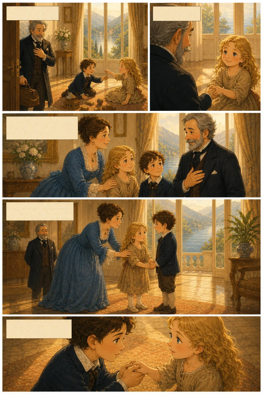 Frankenstein, illustrated page 6: When my father returned from Milan.