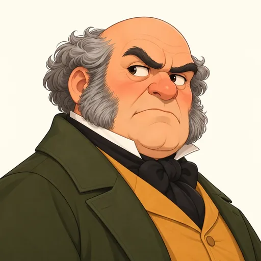 Professor Krempe: character portrait from Frankenstein (Mary Shelley)