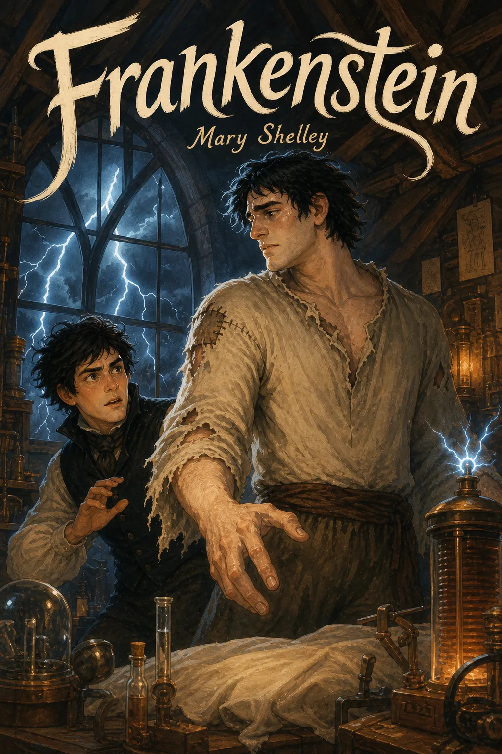 Cover of Frankenstein, comic edition