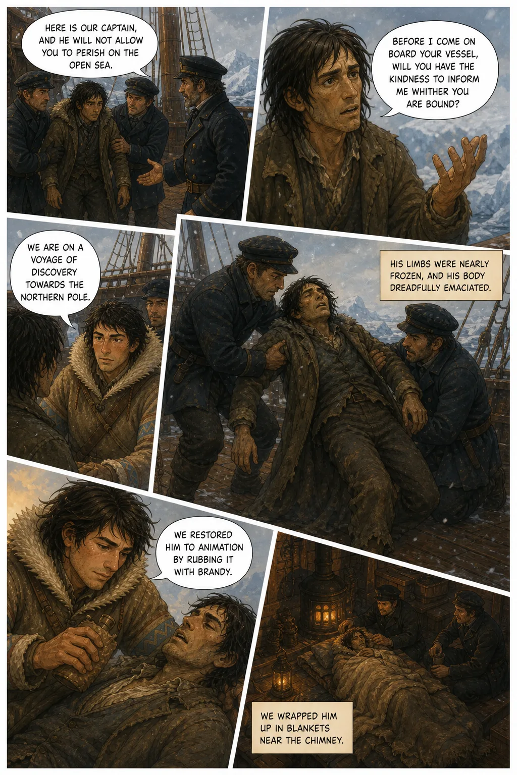 Frankenstein, illustrated page 7: [object Object]