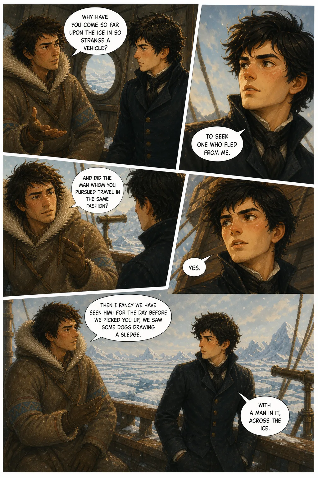 Frankenstein, illustrated page 8: [object Object]