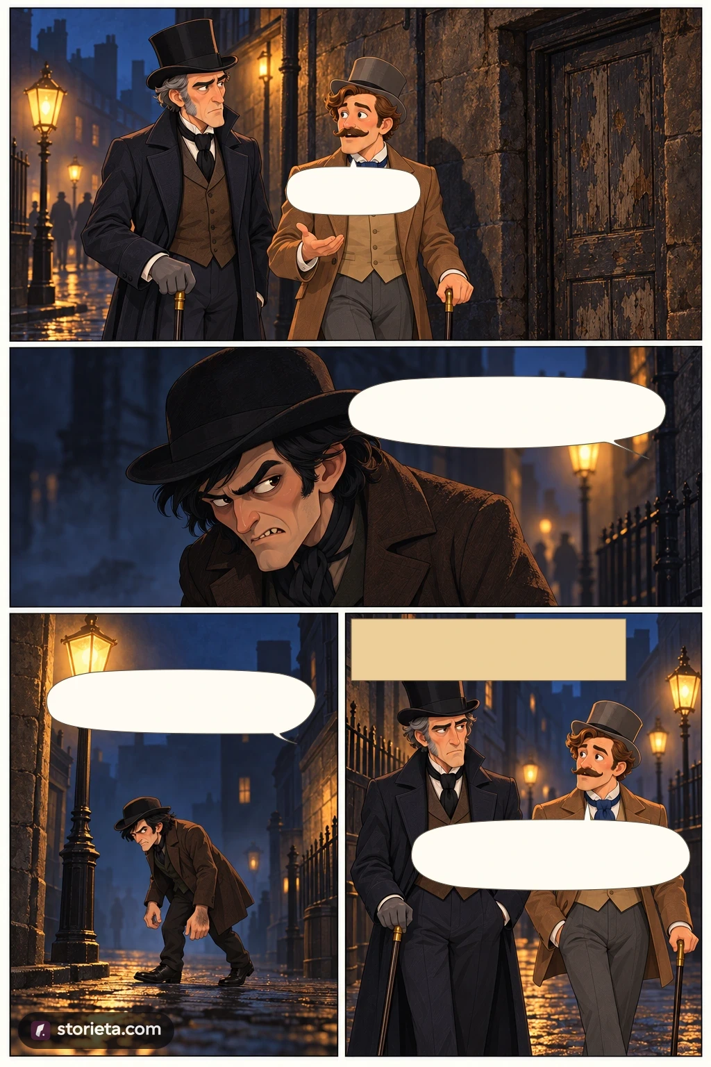 Dr. Jekyll and Mr. Hyde, illustrated page 4: He is not easy to describe.